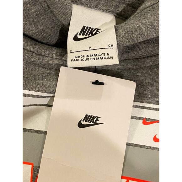 Nike Boys Fleece Pullover Hoodie Gray Boys S - Picture 2 of 5